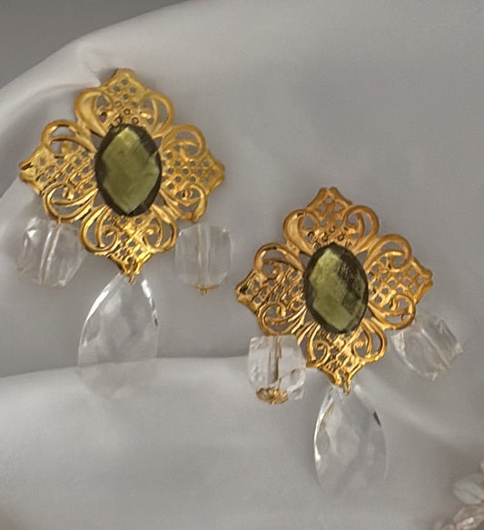 Pendiente Manuela verde