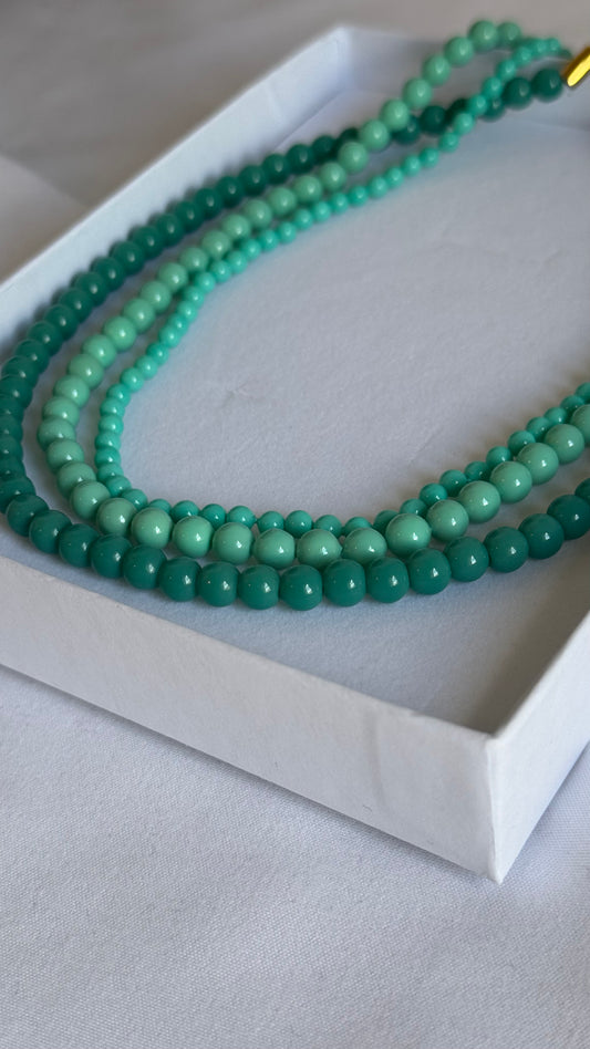 Combinación collar CAVA turquesa