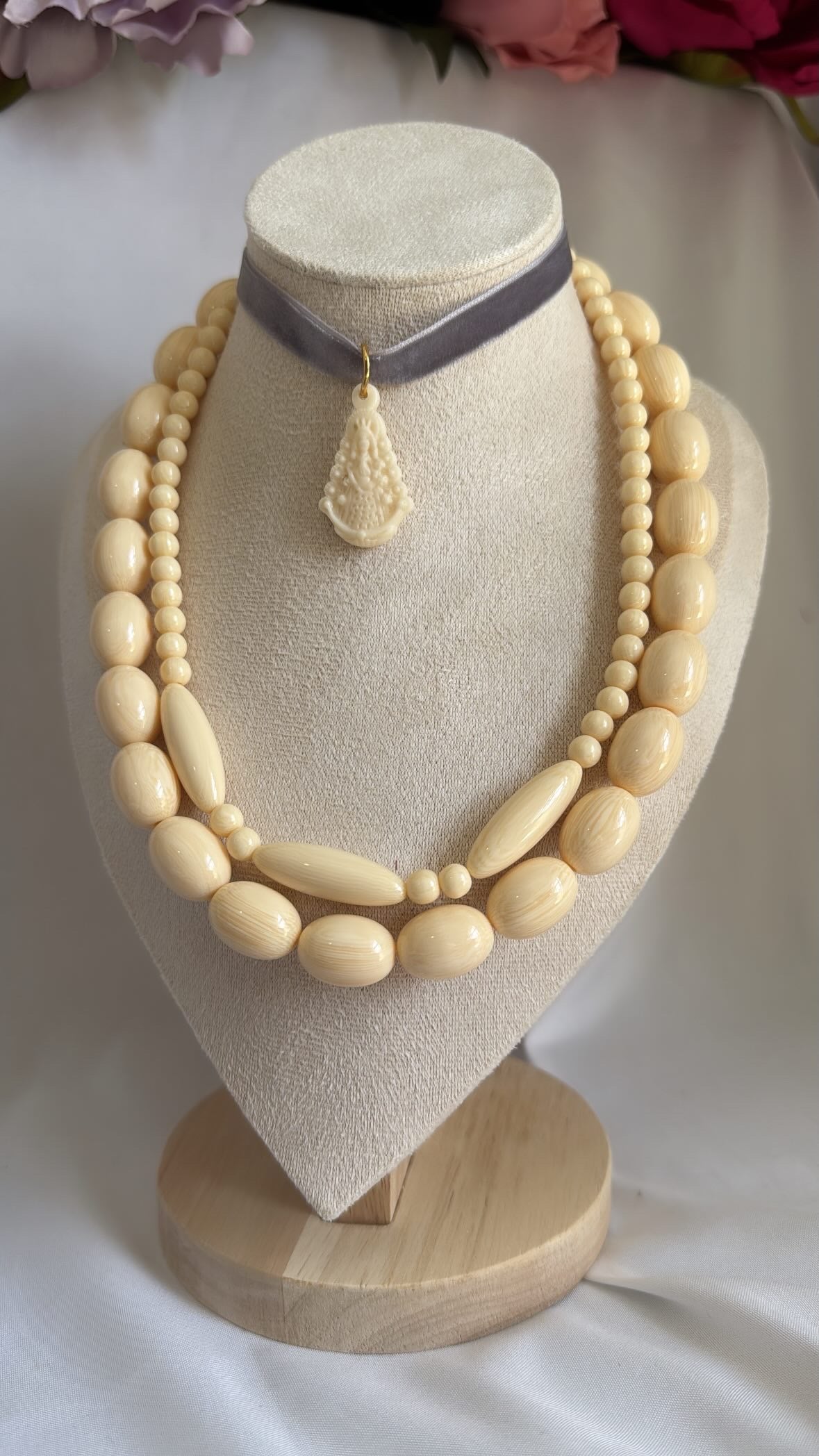 Combinación collares hueso
