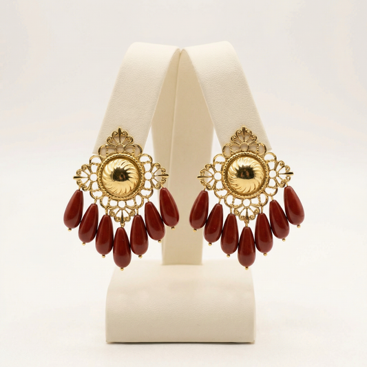 Pendiente Cava Granate